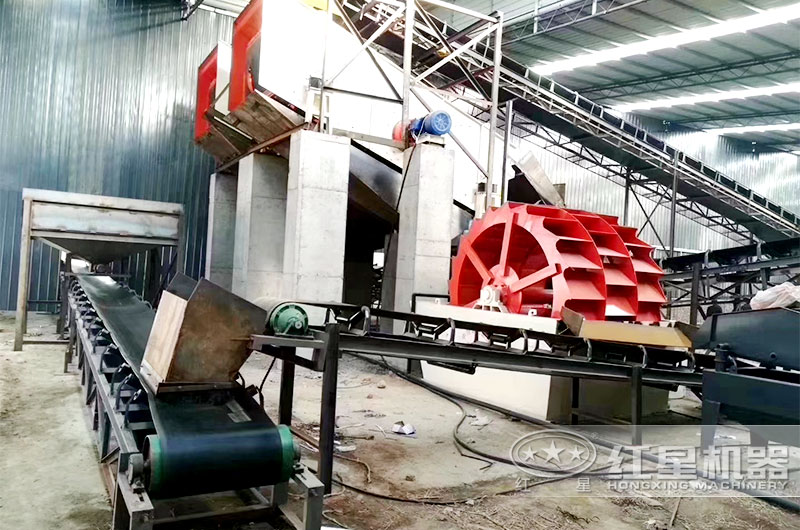 广西时产150吨的制砂出产线功课现场